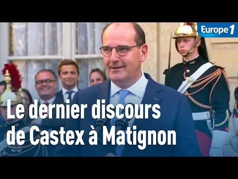 Le discours de départ de Jean Castex à Matignon