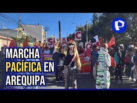 Protestas en Perú: calles de Arequipa es tomada por manifestantes