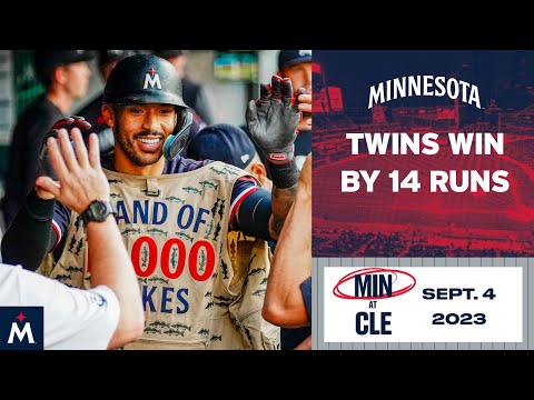 Twins vs. Guardians Game Highlights (9/4/23) | MLB Highlights video clip