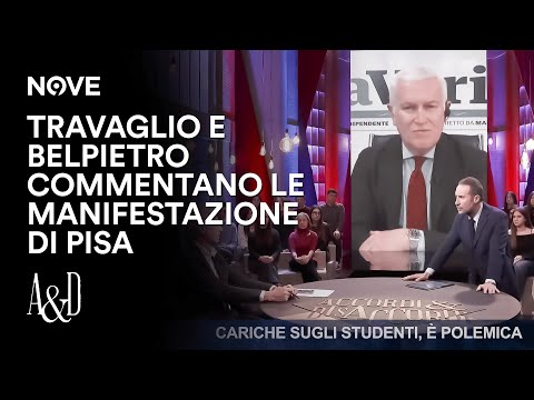 Travaglio e Belpietro commentano le Manifestazione di Pisa | Accordi e Disaccordi