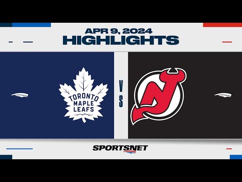 NHL Highlights | Maple Leafs vs. Devils - April 9, 2024