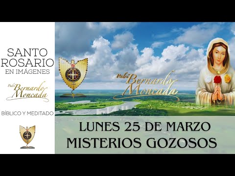 Lunes 25 de Marzo 2024 / Santo Rosario en Imágenes Bíblico y Meditado / Misterios Gozosos.