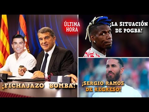 BOMBAZO: CRISTIANO RONALDO AL BARÇA EL MOMENTO ES AHORA - POGBA GRATIS - SERGIO RAMOS VUELVE