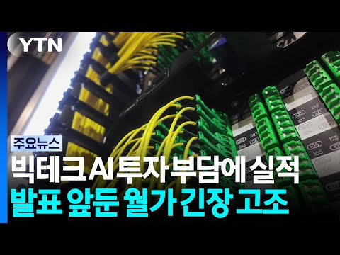빅테크 AI 투자 부담에 실적 발표 앞둔 월가 긴장 고조 / YTN