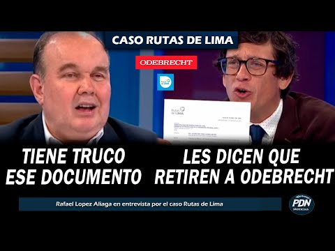 RAFAEL LOPEZ ALIAGA VS JAIME CHINCHA: RUTAS DE LIMA ENVIA DOCUMENTO PARA RETIRAR A ODEBRECHT | TC