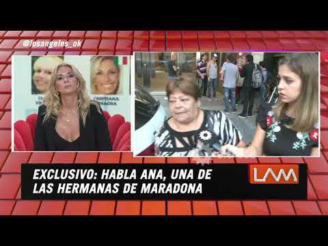 Ana, hermana de Diego Maradona, interrumpió el programa de LAM para enfrentar a Yanina Latorre