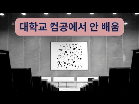 수업에서만 배우면 몰랐던 이야기 #개발자