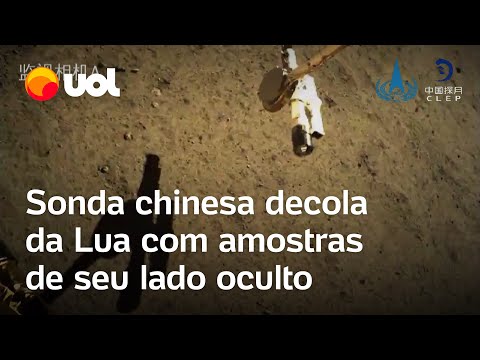 Sonda chinesa decola da Lua com amostras de seu lado oculto