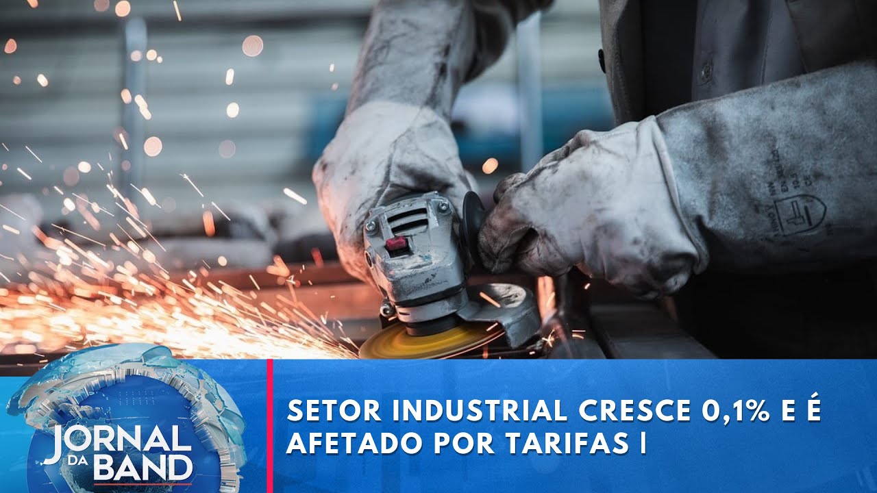 Setor industrial cresce 0,1% e é afetado por tarifas | Jornal da Band