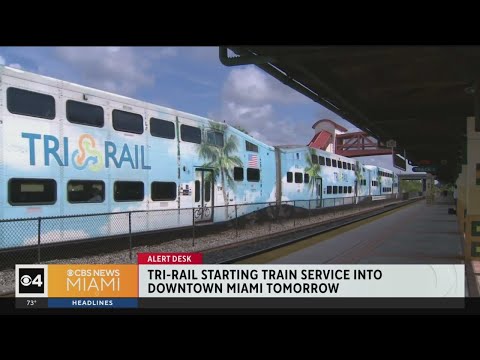 Tri-Rail beginning service to Downtown Miami on Saturday