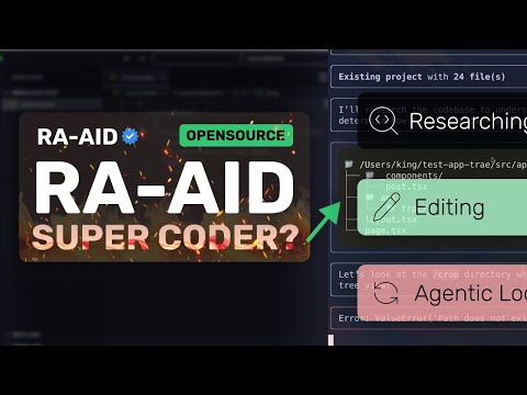Ra-AID SUPER AGENTIC Coder : This 3-STEP Opensource Agentic CODER Beats CLINE & CURSOR?