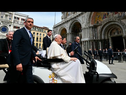 À Venise, le pape met en garde contre les dangers du surtourisme