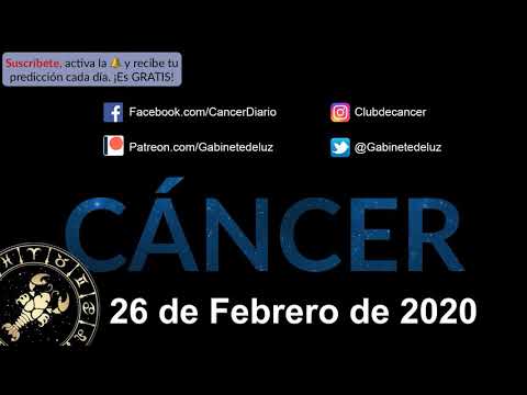 Horóscopo Diario - Cáncer - 26 de Febrero de 2020