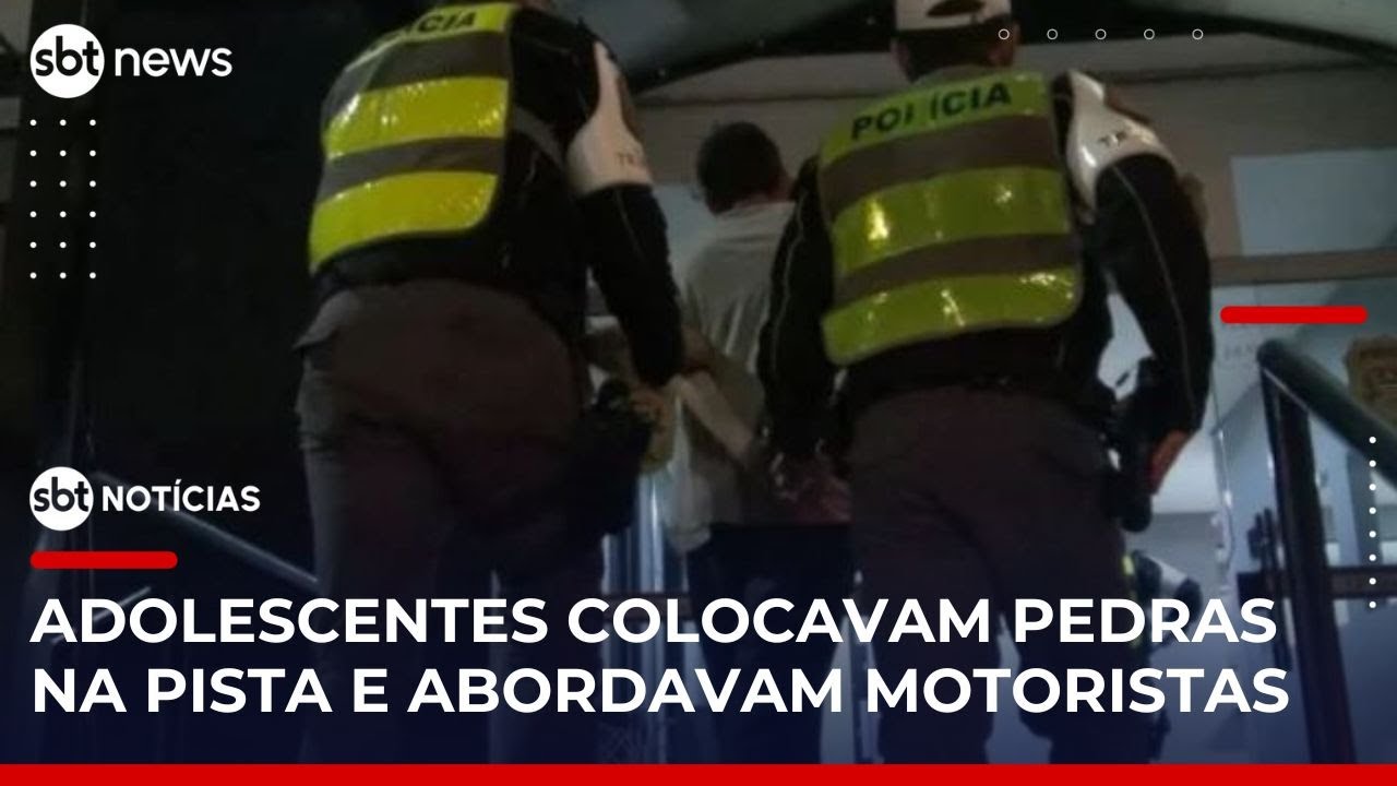 Adolescentes são apreendidos após cometerem série de roubos na Marginal Tietê | SBTNotícias