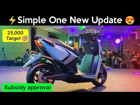 ⚡ Simple One New final Update | Delivery date Confirmed | Subsidy Approval | ride with mayur