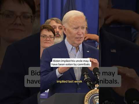 Biden implied his uncle may have been eaten by cannibals