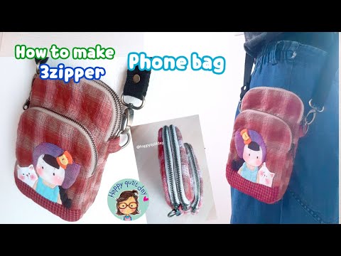 diyphonebag|3zipperSling