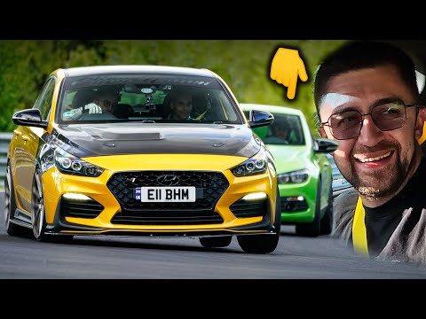 Angry Scirocco Chasing Hyundai i30 N! // Nürburgring
