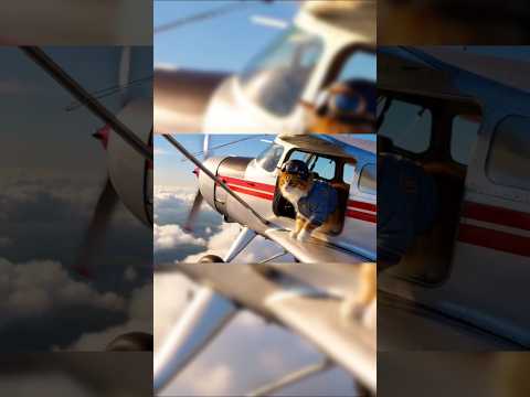 let's fly as high as we can #cats#cute #viral #funny