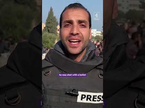 Mourners attend funeral of Gaza journalist
