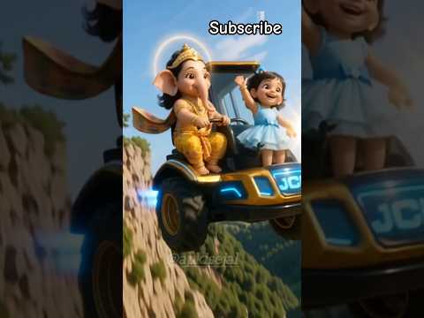 Sejal & Bal Ganesh driving a JCB#cartoon#bindaslife#shorts#trend #jcb#ganpatibappamorya#mangalmurti