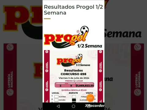 RESULTADOS PROGOL MEDIA SEMANA #698 #shorts #ligamx #progol #copaamerica #eurocopa #futbol