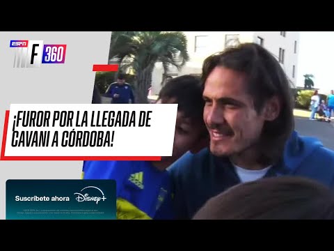 BOCA LLEGÓ A CÓRDOBA Y LOS HINCHAS DELIRARON CON EL MATADOR CAVANI | #ESPNF360