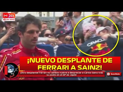 ¡Otro desplante! Ferrari no cambia y vuelve a despreciar a Carlos Sainz tras su podio en GP de Japón