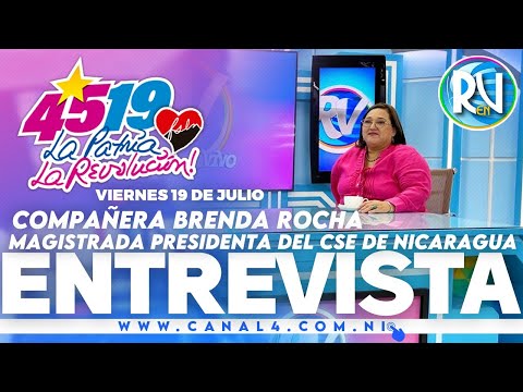 Magistrada presidenta del CSE Brenda Rocha en la Revista En Vivo – 19 de julio del 2024