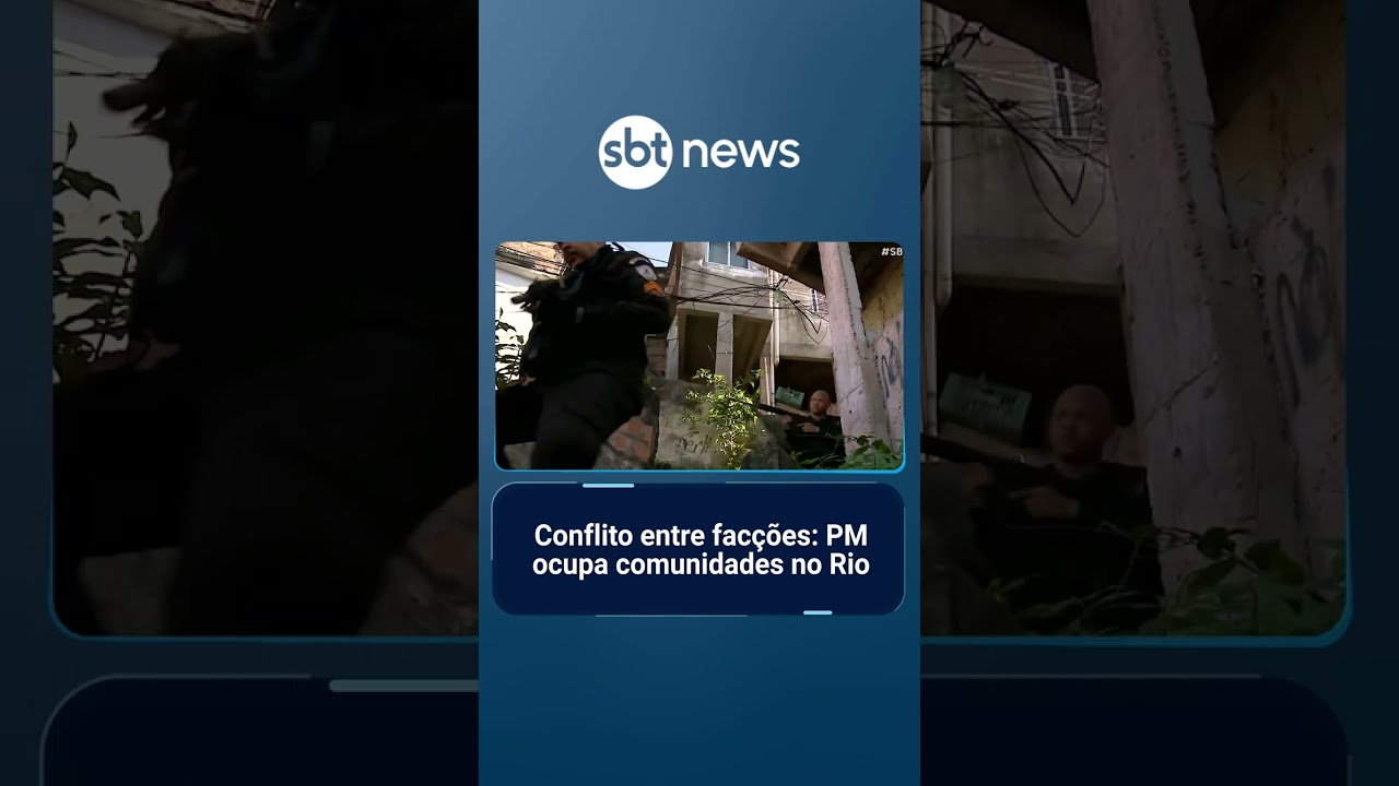 PM faz operação em comunidades do Rio após confrontos entre facções | SBTBrasil