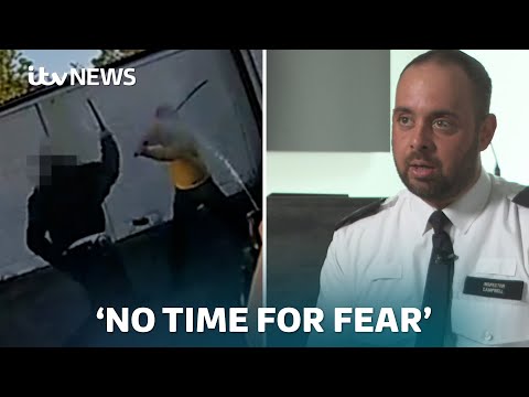 Inspector who was injured fighting Hainault attacker said there was 'no time for fear'  | ITV News