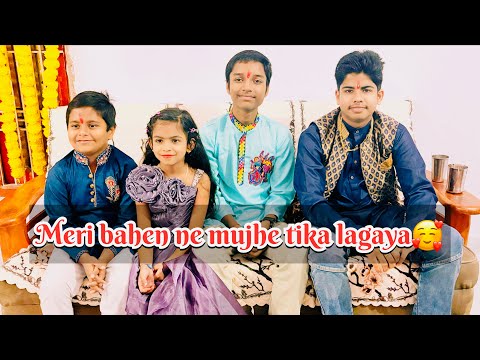 Bhai dooj celebration 🎉 🥰