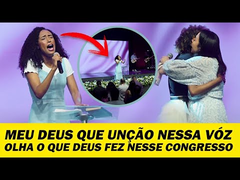 Sulamita Alves: Deus derramou poder e unção sobre a igreja. Foi difícil controlar veja: