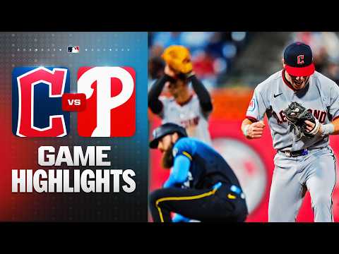 클리블랜드 가디언스 vs 필라델피아 필리스 경기 하이라이트 (5/22/26) | MLB 하이라이트