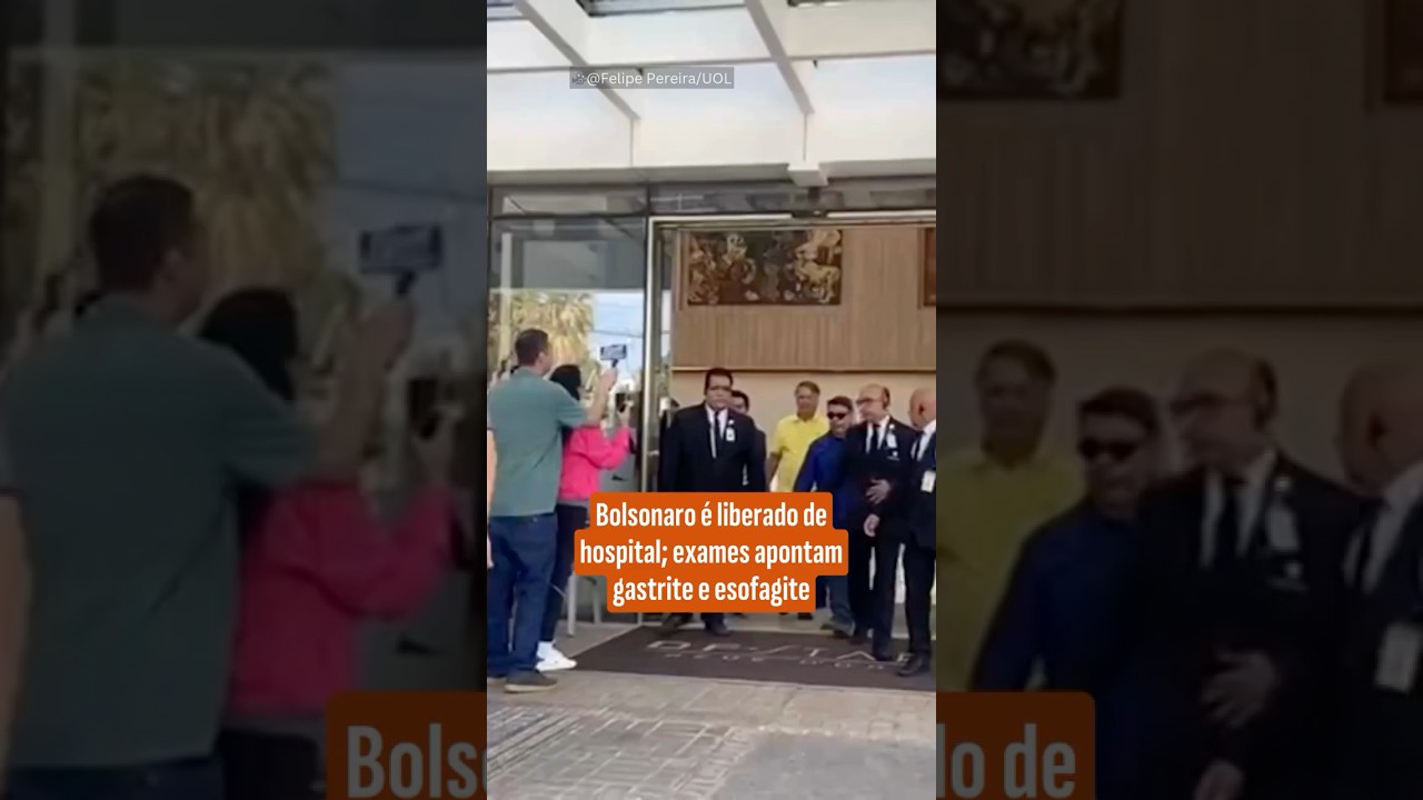 Bolsonaro é liberado de hospital exames apontam gastrite e esofagite
