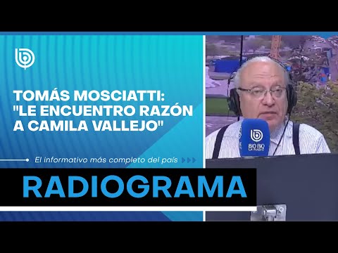 Tomás Mosciatti: Le encuentro razón a Camila Vallejo