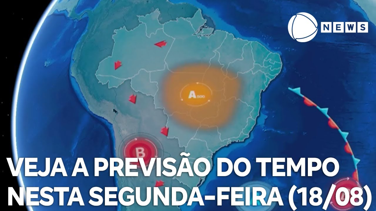 Confira a previsão do tempo para segunda feira 1808