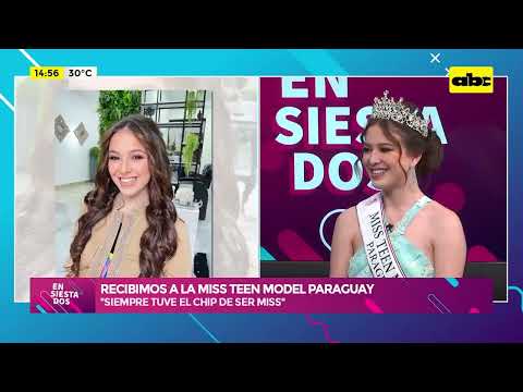 Recibimos a la Miss Teen Model Paraguay