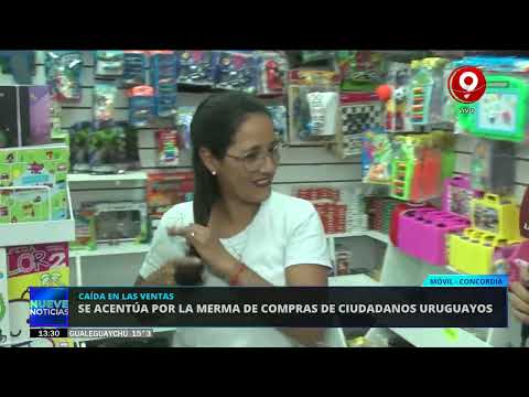 Caen las ventas a uruguayos en Concordia