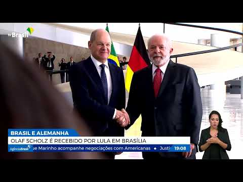 Chanceler da Alemanha é recebido por Lula em Brasília