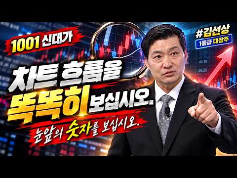 [김선상 #1001신대가] <strong>차트</strong> 흐름을 똑똑히 보십시오. (눈앞의 숫자를 보십시오) #김선상 #1등급대장주
