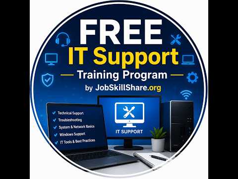 The FREE IT Support Training Program by JobSkillShare.org