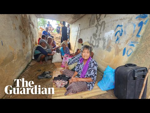 People run for cover in Thailand amid clashes with Cambodian forces