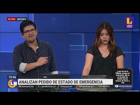 Analizan pedido de estado de emergencia en Arequipa