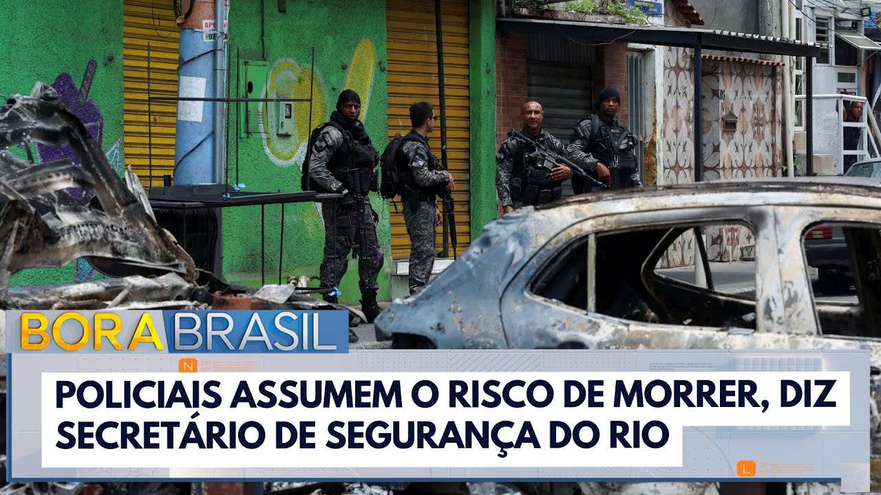Policiais assumem o risco de morrer diz secretário de segurança do Rio sobre megaoperação  TV Online Policiais assumem o risco de morrer diz secretário de segurança do Rio sobre megaoperação