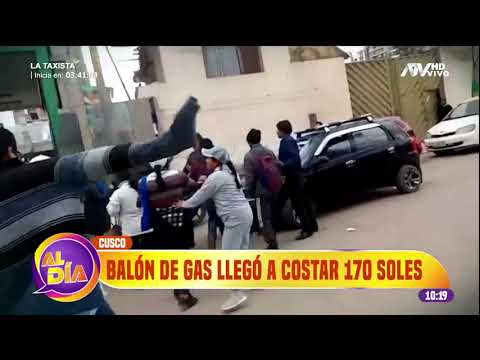 Cusco: Pobladores se pelean por los balones de gas