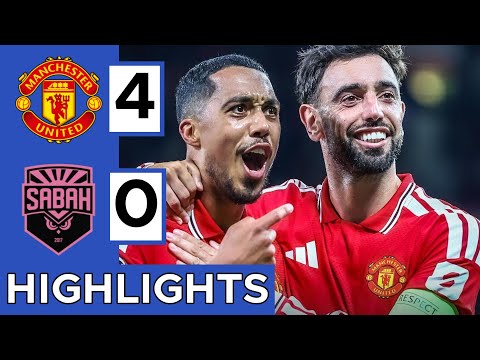 🔴Manchester United vs Sabah (4-0) Extended HIGHLIGHTS | UEFA Champions League