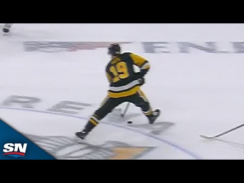 Evgeni Malkin Wires Home Slapshot Off Between-The-Legs Touch Pass From Reilly Smith