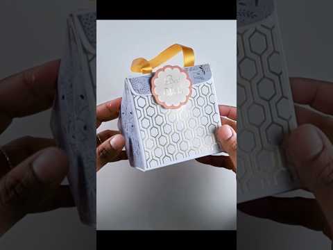 DIY Triangle Fold Gift Box #cardmaking #diy #crafttutorial #craft #crafts #craftideas