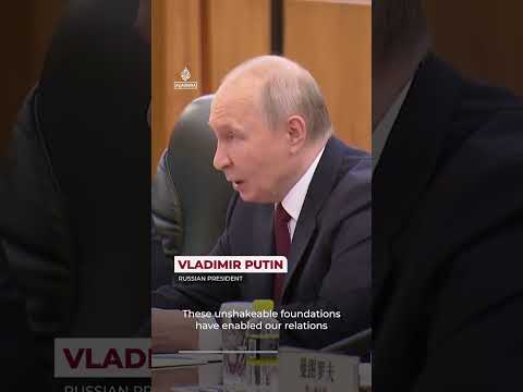 Putin hails ‘unshakable foundations’ in meeting with China’s Xi | AJ #shorts